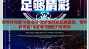 世界杯竞猜16强海报-激情燃烧的足球盛宴，世界杯竞猜16强海报的魅力与激情