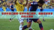 世界杯盘口解释-世界杯盘口解析，揭秘足球赛事的投注奥秘