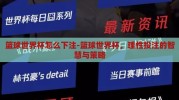 篮球世界杯怎么下注-篮球世界杯，理性投注的智慧与策略