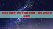 星空星空体育-星空下的体育激情，梦想与挑战的交响曲