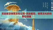 灵动星空体育文化公司-灵动星空，体育文化的创新引领者
