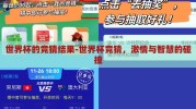 世界杯的竞猜结果-世界杯竞猜，激情与智慧的碰撞