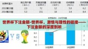 世界杯下注金额-世界杯，激情与理性的碰撞——下注金额的深度剖析