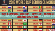 怎么下注世界杯-掌握技巧，理性下注，世界杯足球赛的智慧投注策略