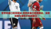 世界杯盘口赔率网站-世界杯盘口赔率网站，深度洞察与理性分析的窗口