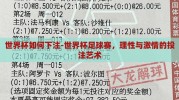 世界杯如何下注-世界杯足球赛，理性与激情的投注艺术