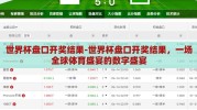 世界杯盘口开奖结果-世界杯盘口开奖结果，一场全球体育盛宴的数字盛宴