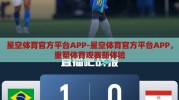 星空体育官方平台APP-星空体育官方平台APP，重塑体育观赛新体验