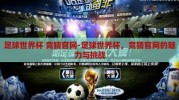 足球世界杯 竞猜官网-足球世界杯，竞猜官网的魅力与挑战