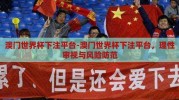 澳门世界杯下注平台-澳门世界杯下注平台，理性审视与风险防范