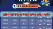 世界杯竞猜平台-世界杯竞猜平台的魅力与挑战