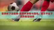 世界杯下注官网-世界杯激情与理性，官方平台下注的智慧选择