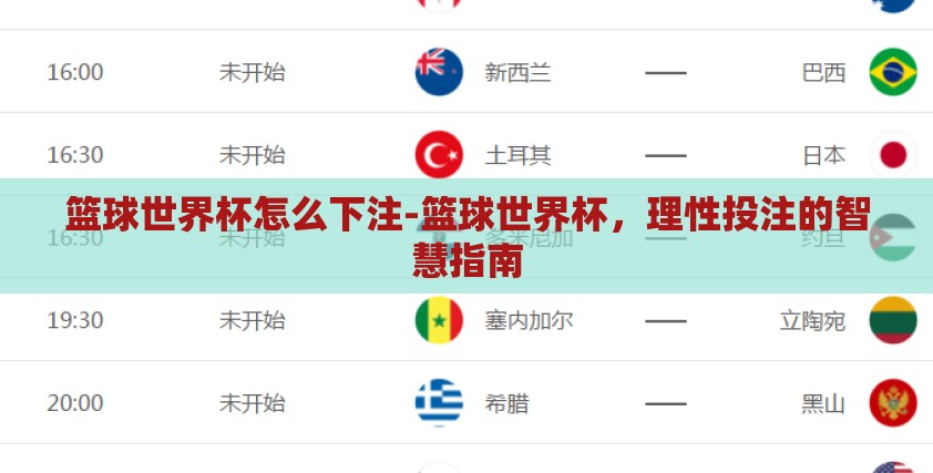篮球世界杯怎么下注-篮球世界杯,理性投注的智慧指南 篮球世界杯怎么下注-篮球世界杯,理性投注的智慧指南