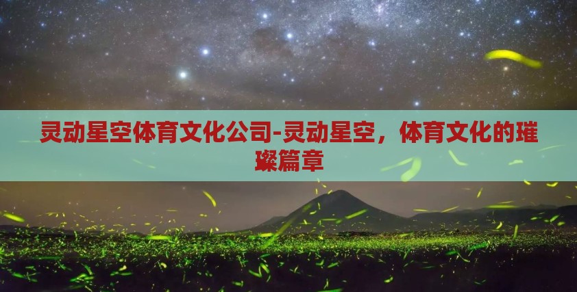 灵动星空体育文化公司-灵动星空，体育文化的璀璨篇章