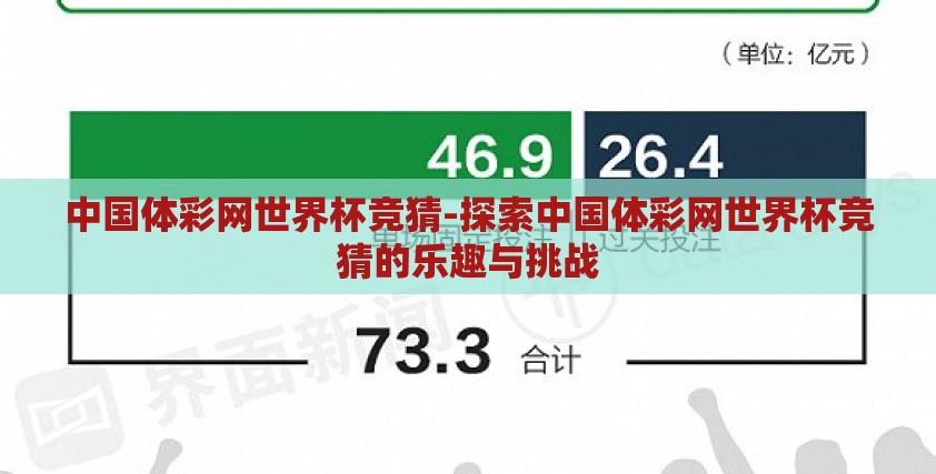 中国体彩网世界杯竞猜-探索中国体彩网世界杯竞猜的乐趣与挑战