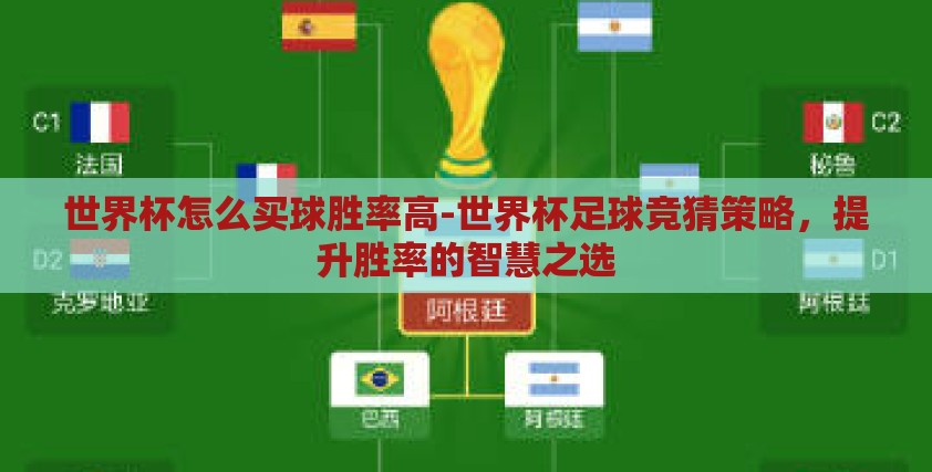 世界杯怎么买球胜率高-世界杯足球竞猜策略,提升胜率的智慧之选 世界杯怎么买球胜率高-世界杯足球竞猜策略,提升胜率的智慧之选